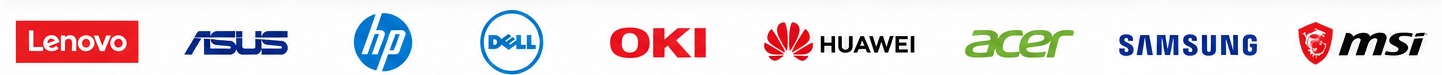 Lenovo ASUS HP Dell OKI Huawei Acer Samsung MSI